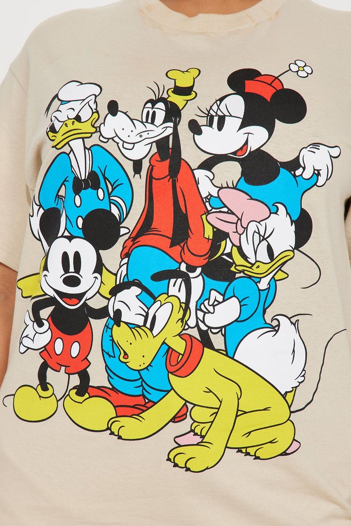 Mickey Mouse The Sensational Six Graphic Tee - Sand