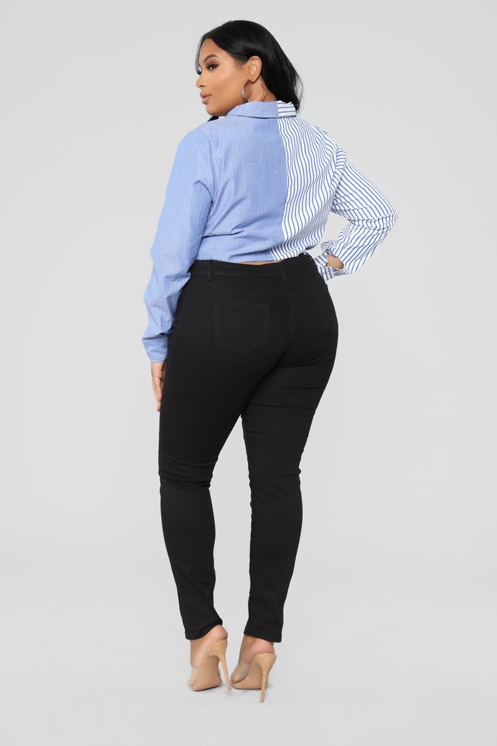 Skinny Uniform Pants - Black