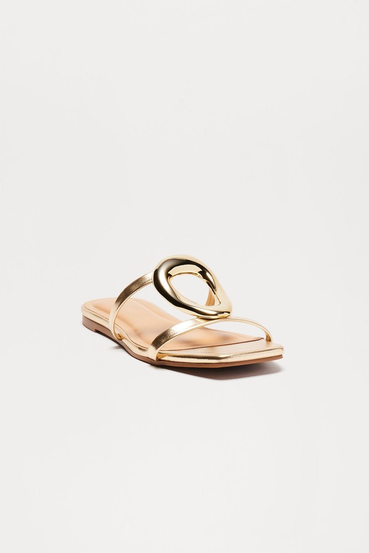 Amaia Hardware Sandals - Gold