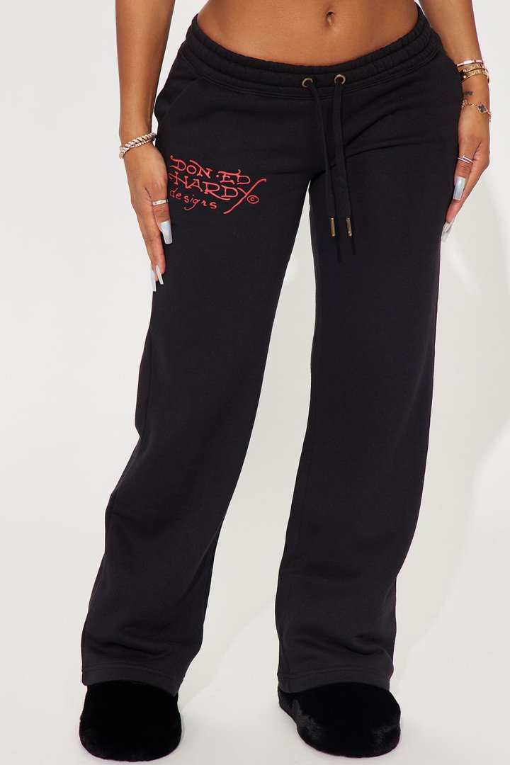 Love Kills Ed Hardy Pant - Black