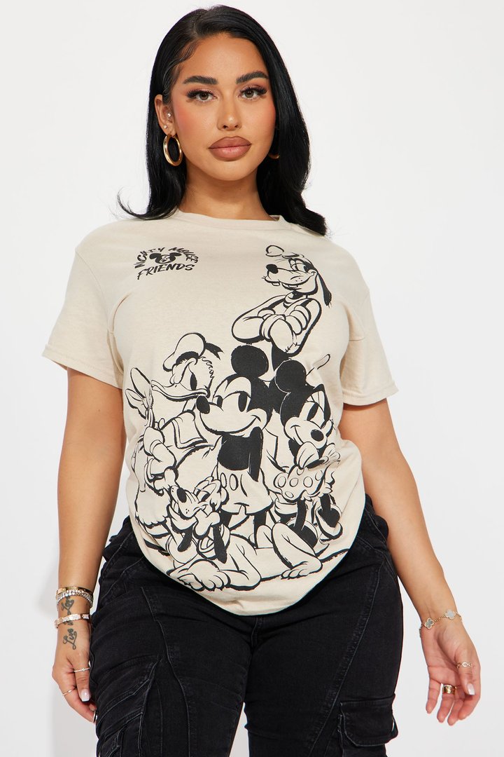 Mickey Mouse Sensational Six Tshirt - Sand