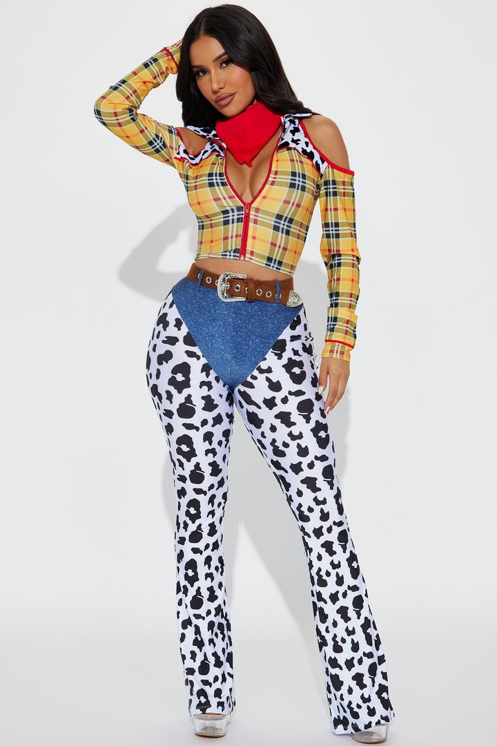 New Sheriff In Town Pant 4 Piece Costume Set - Yellow/combo