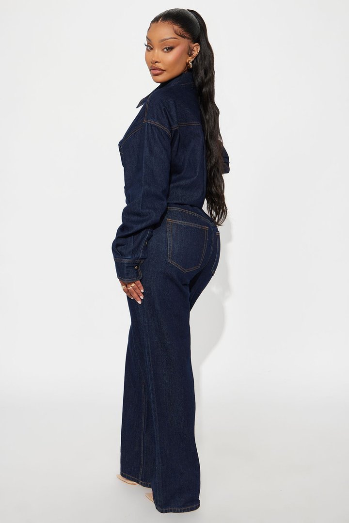 Tall Farmer's Market Cutie Denim Jumpsuit - Indigo