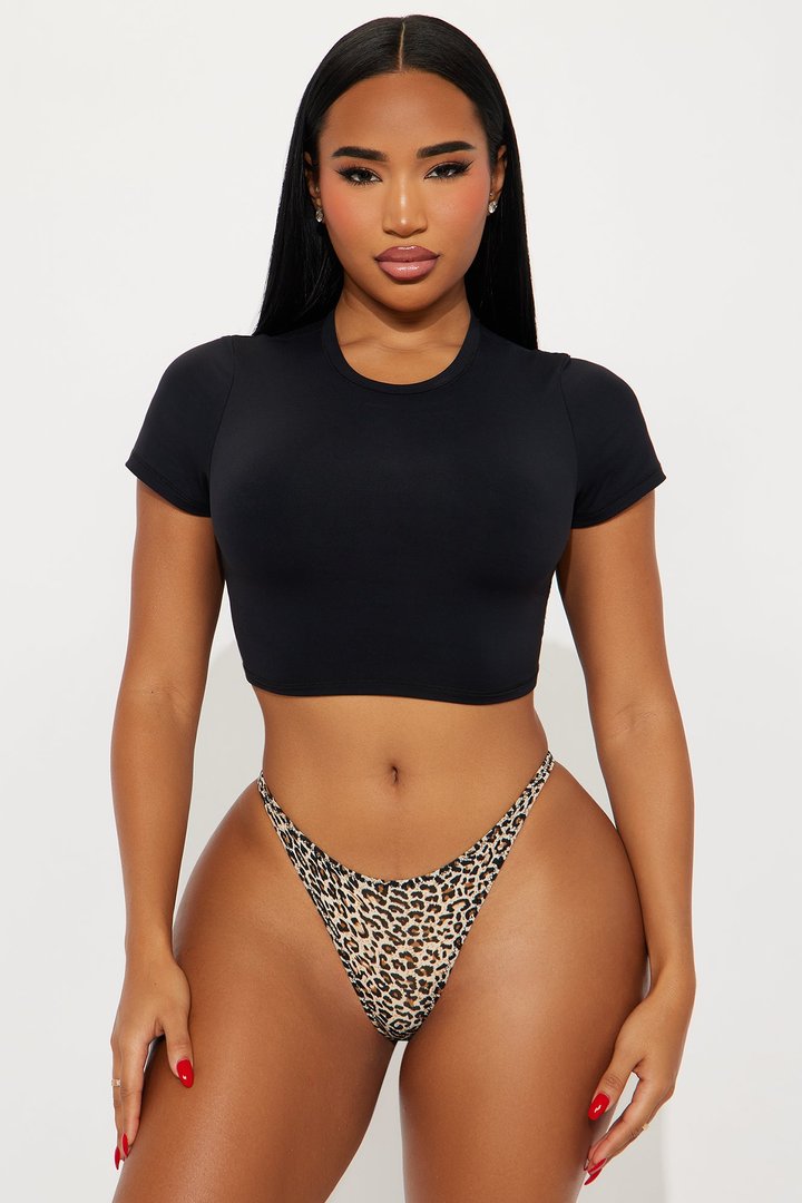 A Little Wild Leopard G-String Panty - Leopard
