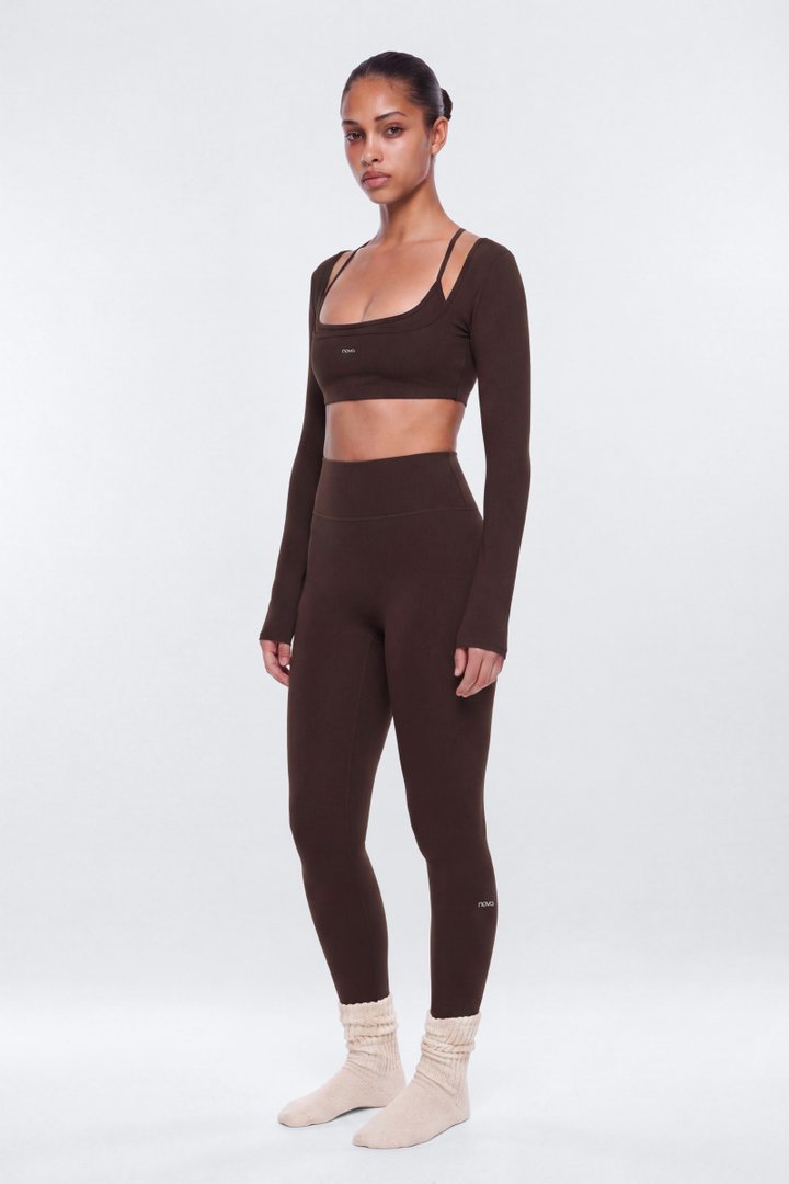 ProStretch™ Long Sleeve Sports Top - Espresso