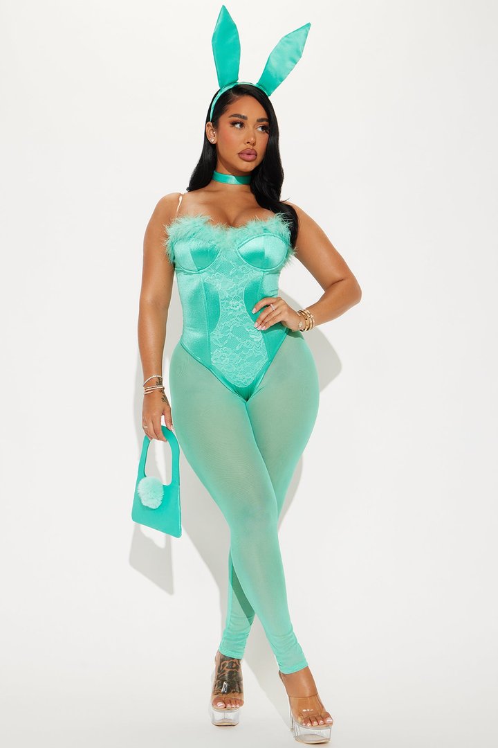 Cutest Sexy Bunny 5 Piece Costume Set - Mint