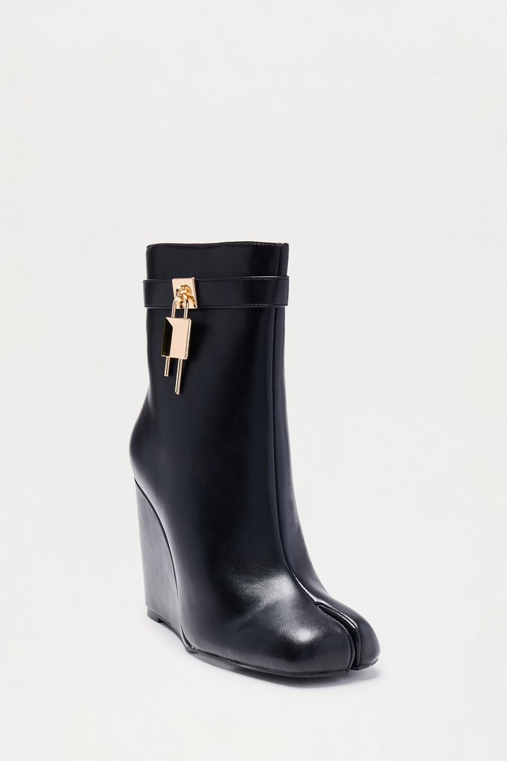 Oliver Tabi Wedge Booties - Black