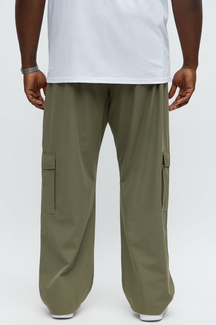 Straight Many Phases Cargo Pants - Olive