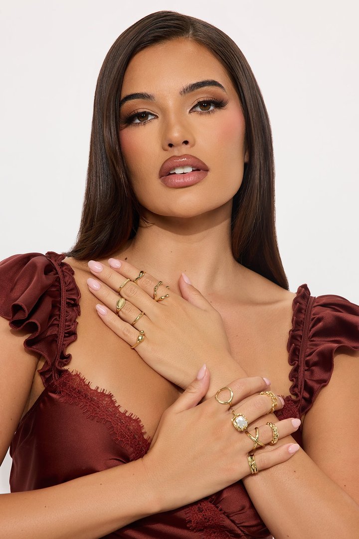 Take My Power 12 Piece Ring Set - Gold