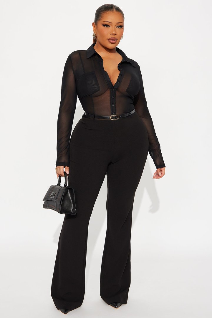 Ava Belted Jumpsuit - Black