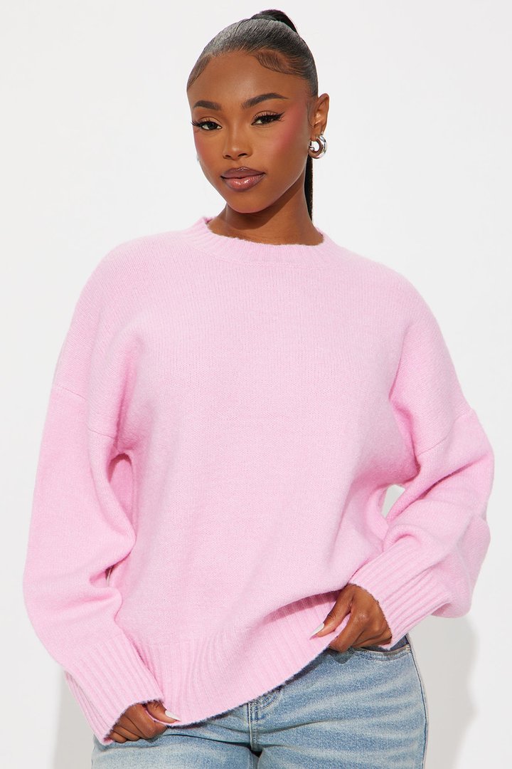 On Wednesdays Pullover Sweater - Pink