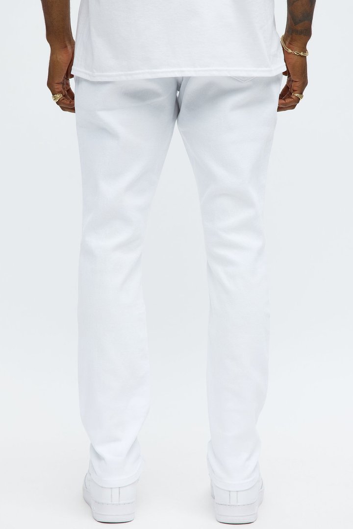 Cornell Ripped Skinny Jeans - White