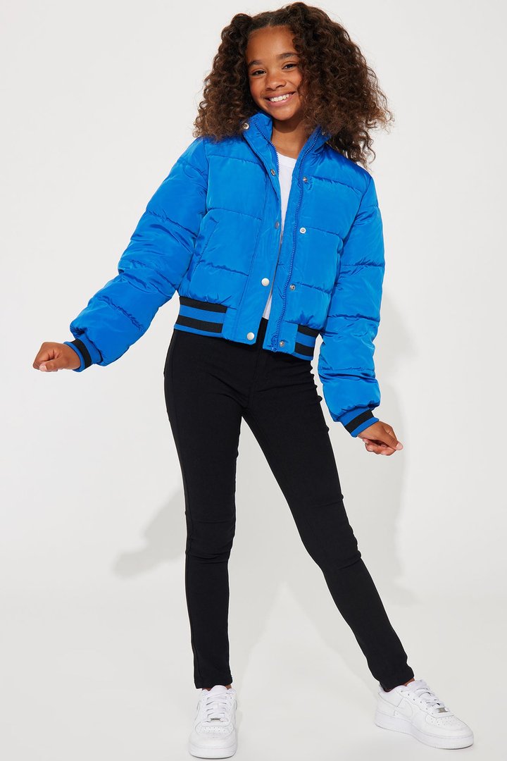 Mini Mrs. Jackson Puffer Jacket - Royal
