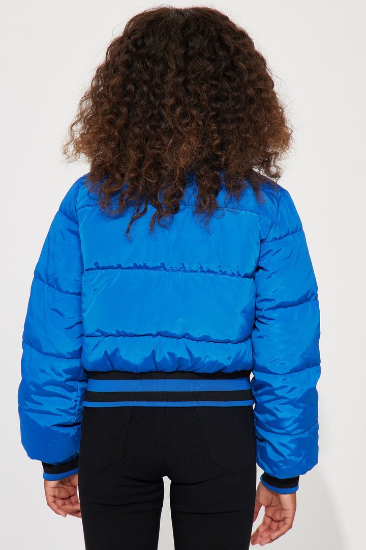 Mini Mrs. Jackson Puffer Jacket - Royal
