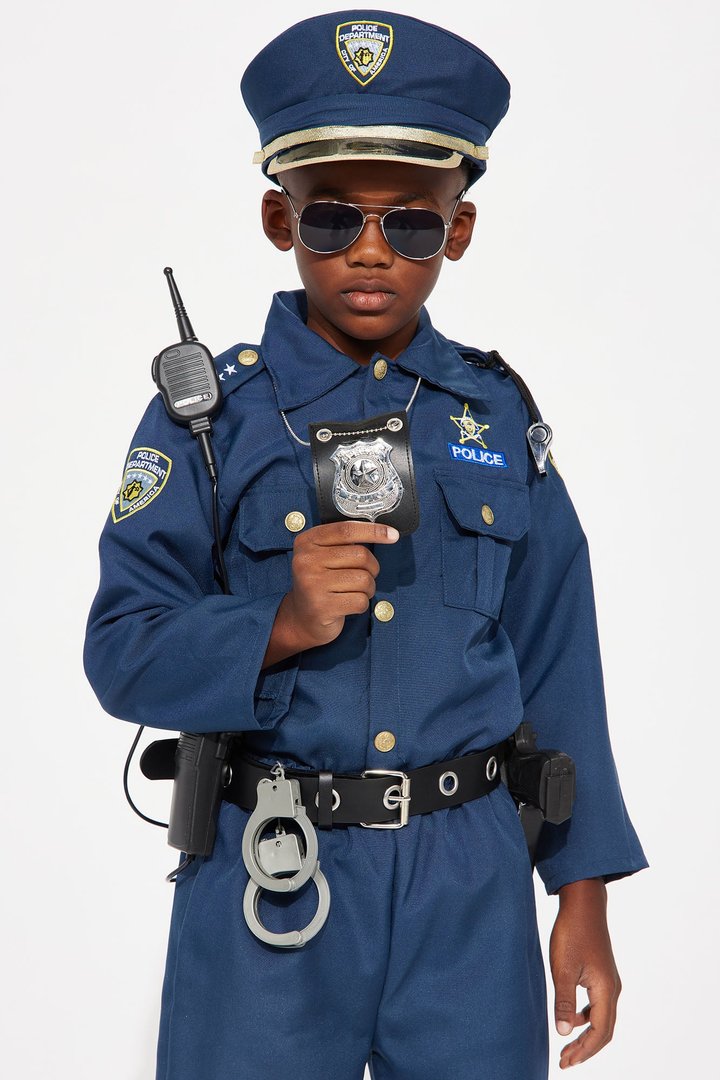 Mini Award Winning Police Officer Costume - Navy