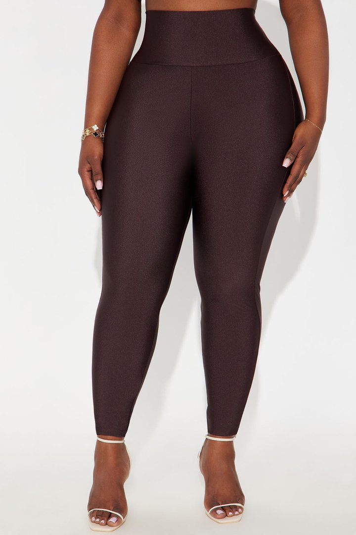 Brianne High Rise Leggings - Chocolate
