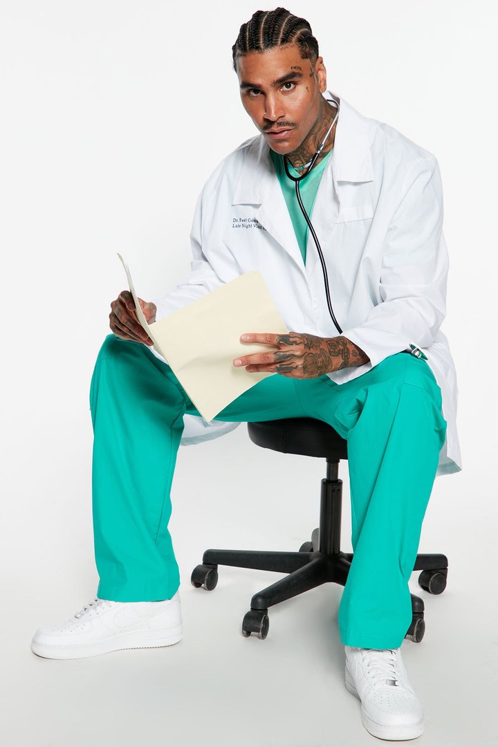 Mr. Doctor 4 Piece Costume Set - Blue/combo