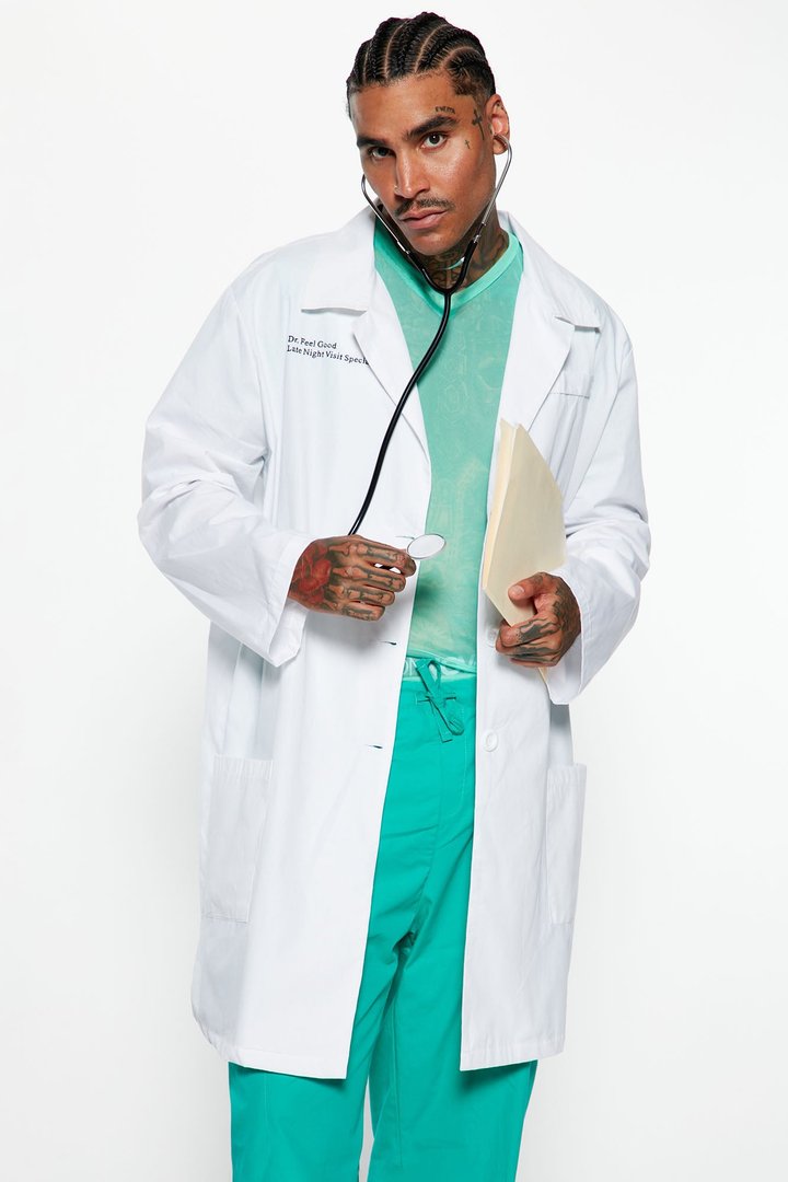 Mr. Doctor 4 Piece Costume Set - Blue/combo