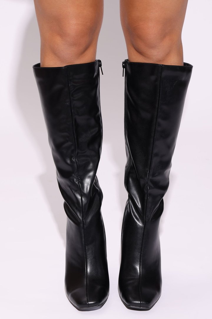 Bailee Knee High Boots - Black