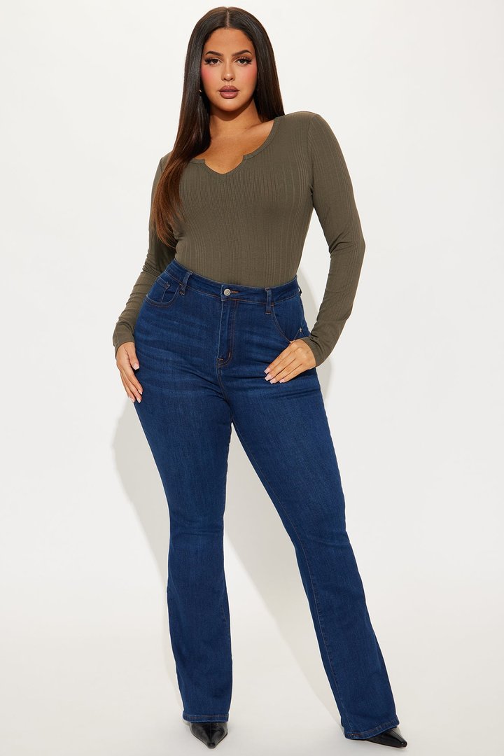 Koryn Ribbed Top - Olive