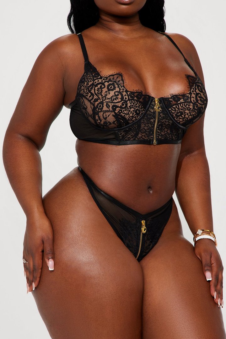 Don't Call Me Baby Lace 2 Piece Set - Black