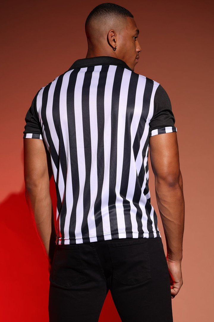 Men's Referee 2 Piece Costume Set - Black/combo
