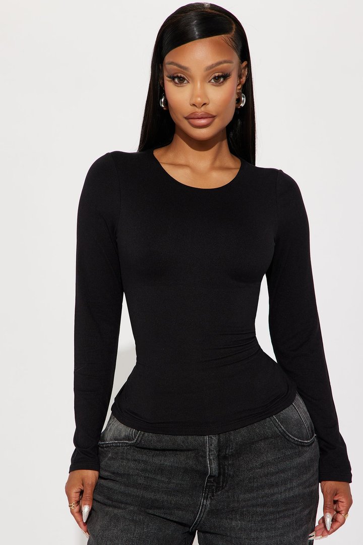 Alissa Double Lined Top - Black