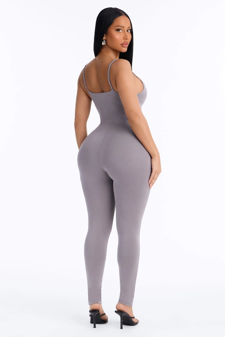 Sweetheart Premium Modal Jumpsuit - Grey