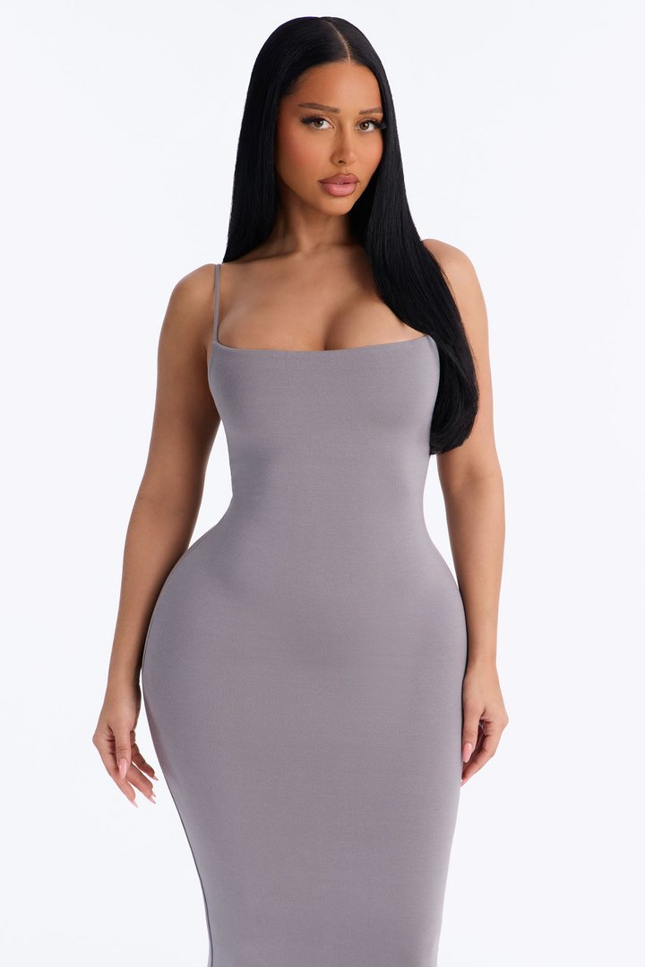 Hannah Premium Modal Maxi Dress - Grey