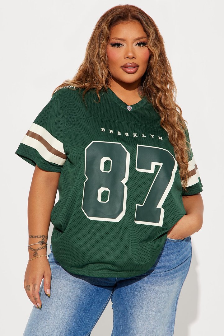 Brooklyn Athletics Football Jersey - Hunter