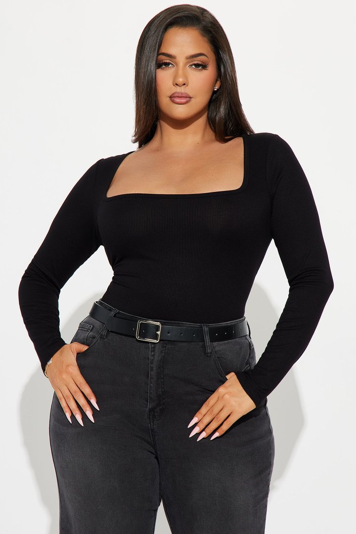 Issa Ribbed Top - Black