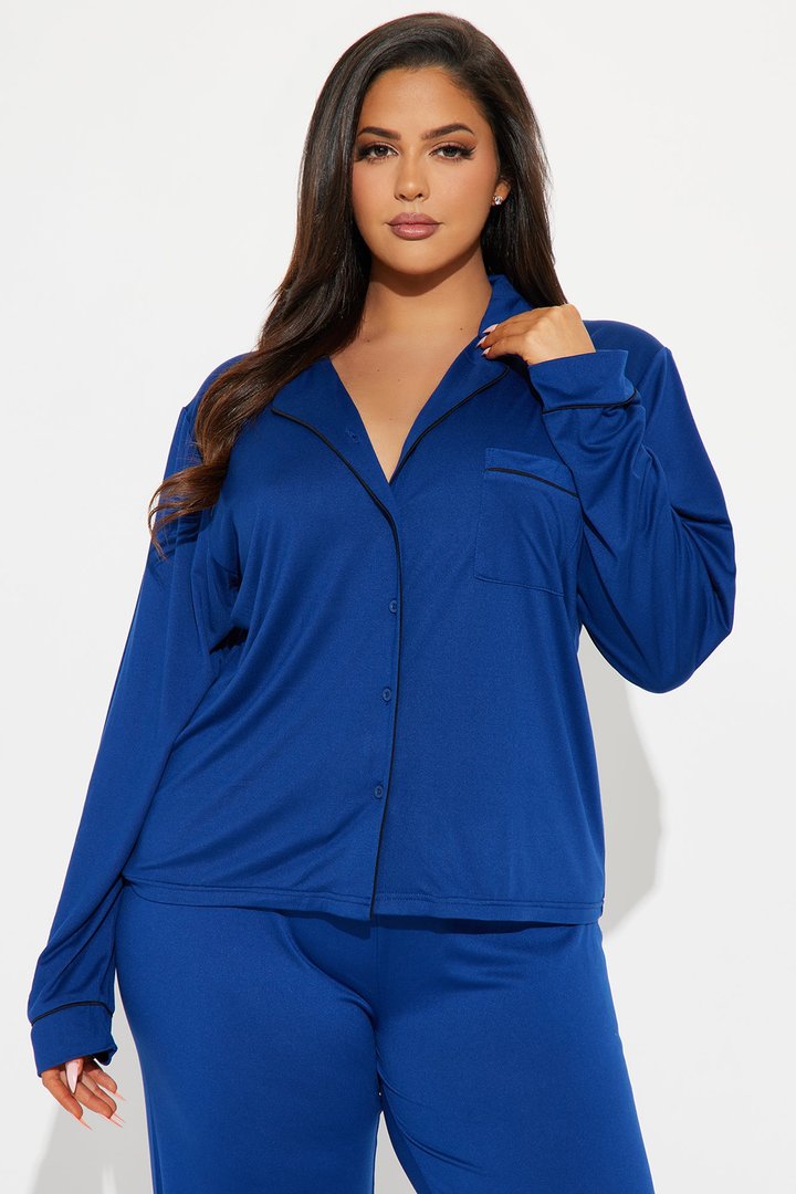 In The Morning PJ Pant Set - Navy