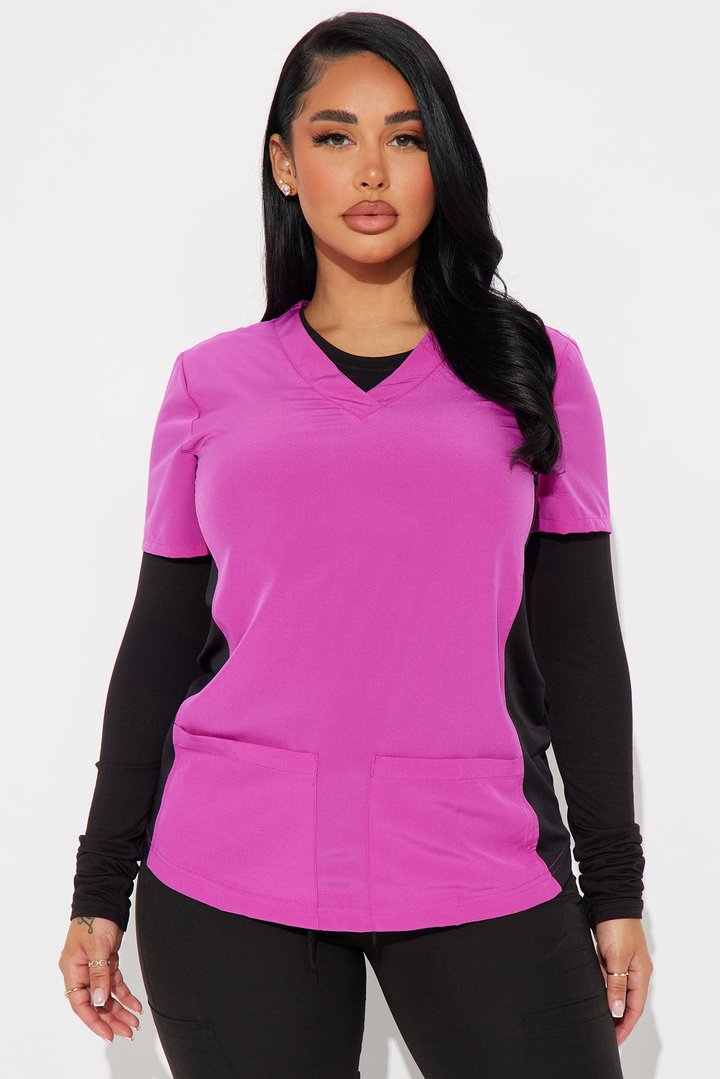 Stretch Uniform UnderScrub Shirt - Black