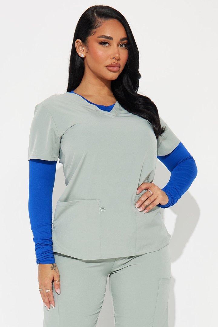 Stretch Uniform UnderScrub Shirt - Royal