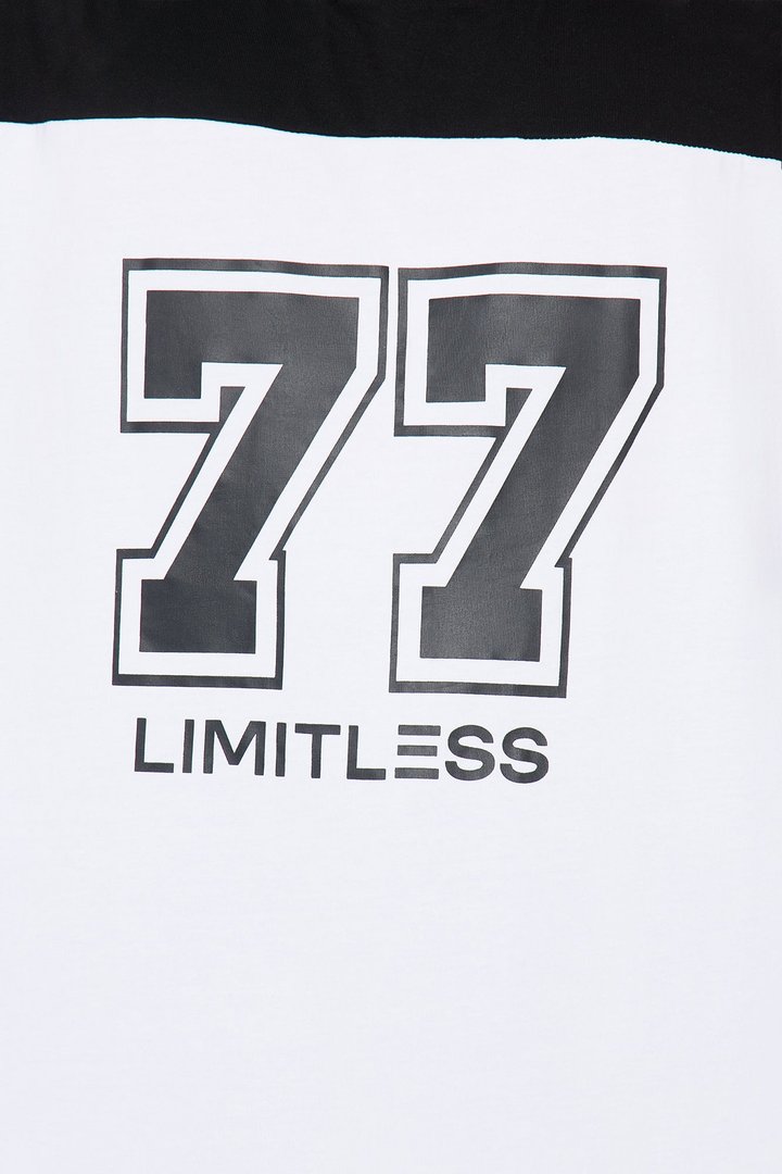 Half Time Oversized Tee - White/combo