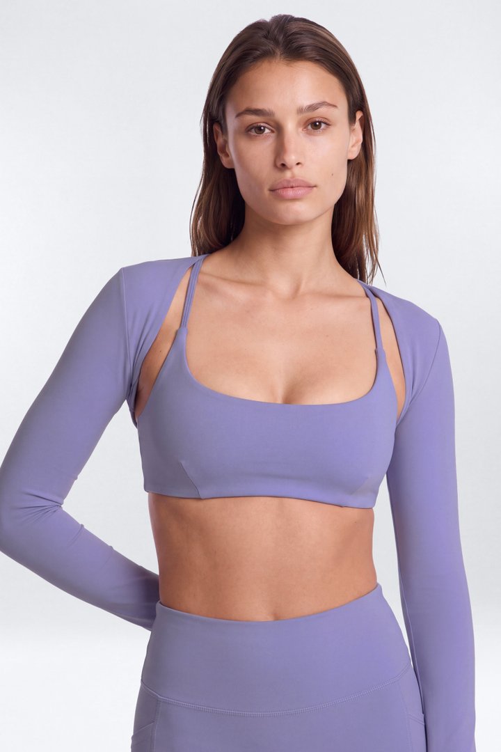 CloudForm™ Long Sleeve Shrug - Midnight Orchid