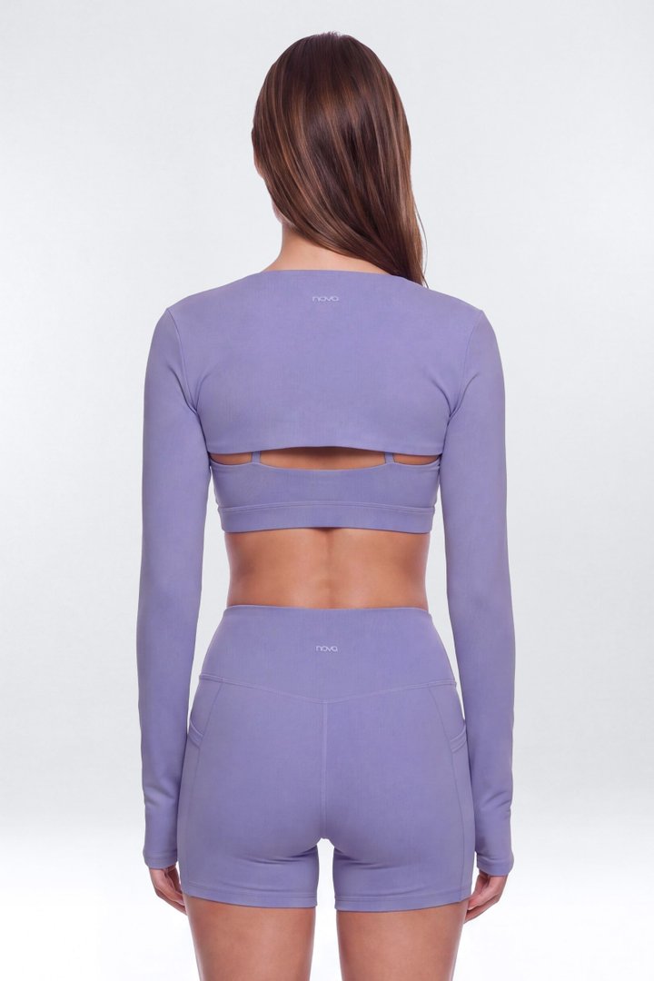 CloudForm™ Long Sleeve Shrug - Midnight Orchid