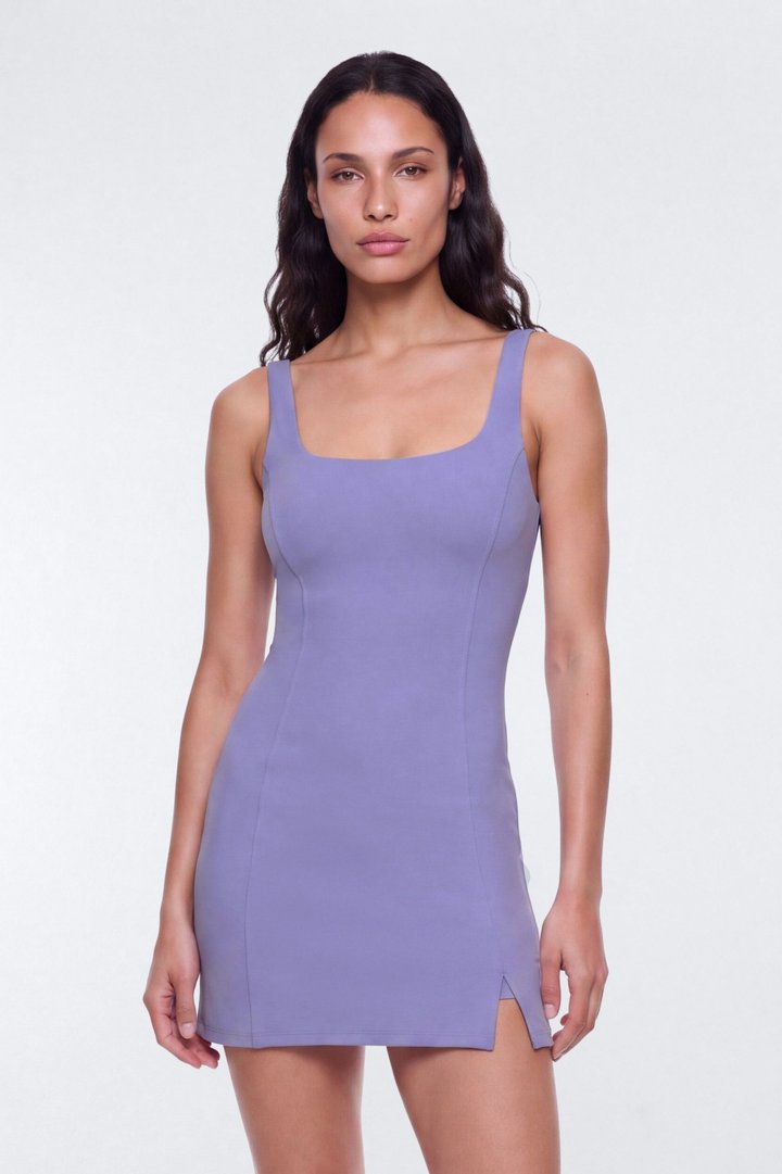 CloudForm™ Built In Shorts Sports Dress - Midnight Orchid