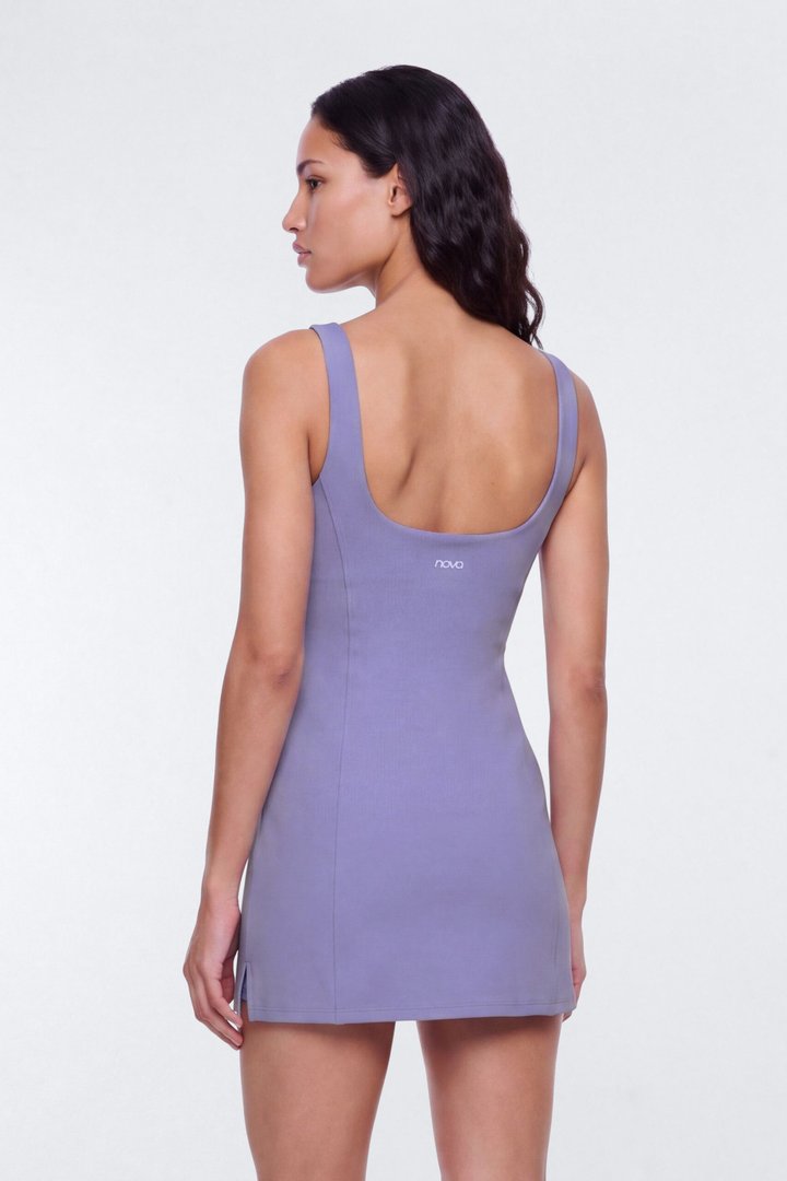 CloudForm™ Built In Shorts Sports Dress - Midnight Orchid