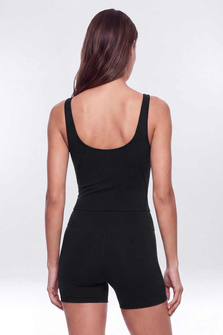 ProStretch™ V Neck Sports Tank - Black