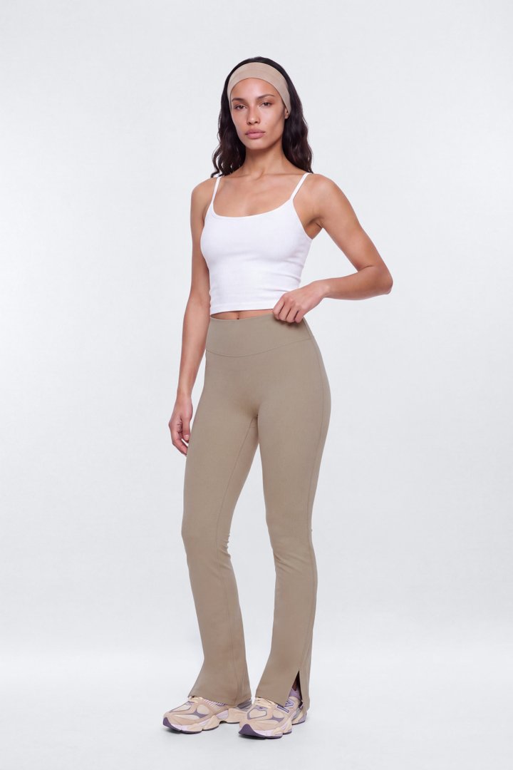 ProStretch™ Tall 35″ Midrise Flare Legging - Taupe