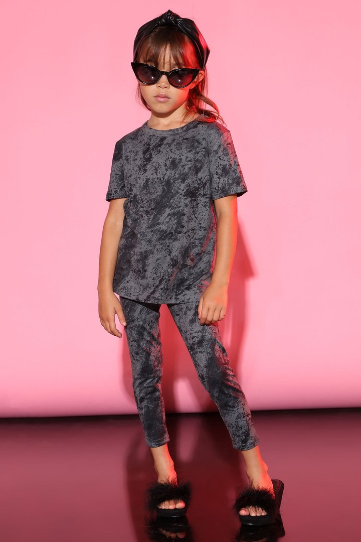 Mini Chelsea Legging Set - Black