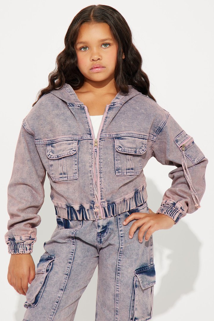 Mini So Different Denim Jacket - Pink