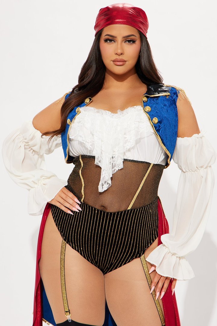 Buccaneer Beauty Pirate 2 Piece Costume Set - Multi Color