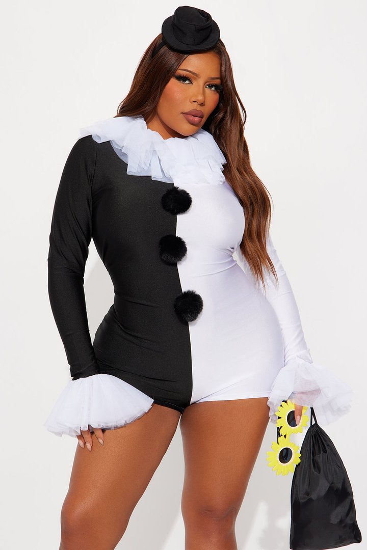 Terrorize You 5 Piece Costume Set - Black/White