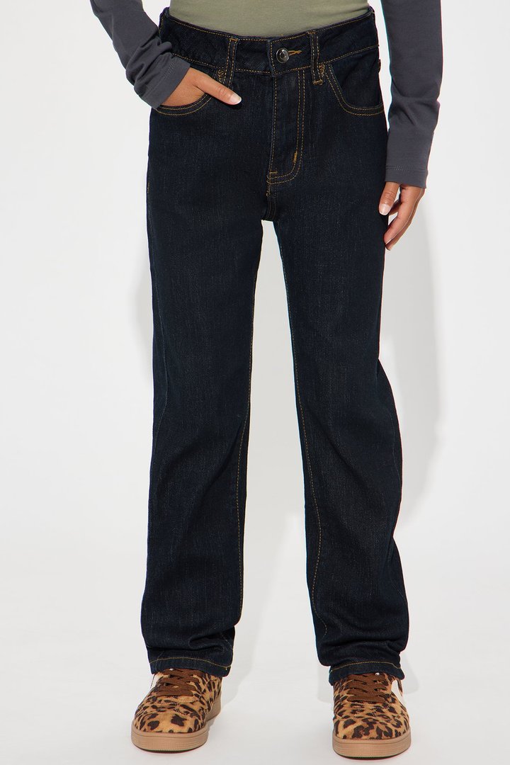 Mini Pinegrove Stretch Straight Leg Jeans - Dark Wash
