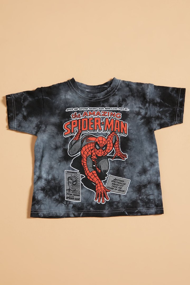 Mini Merciless Spider Man Short Sleeve Tee - Black