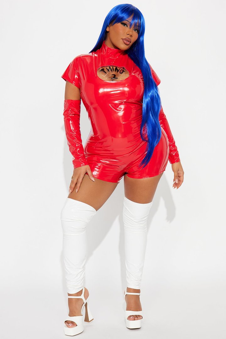 It Ain't No Thing 4 Piece Halloween Costume - Red