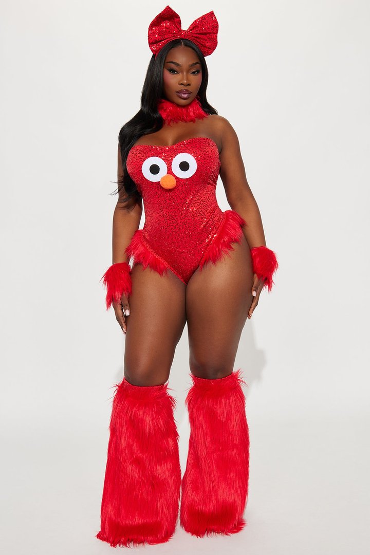 Friendly Street Creature 5 Piece Costume Set - Red