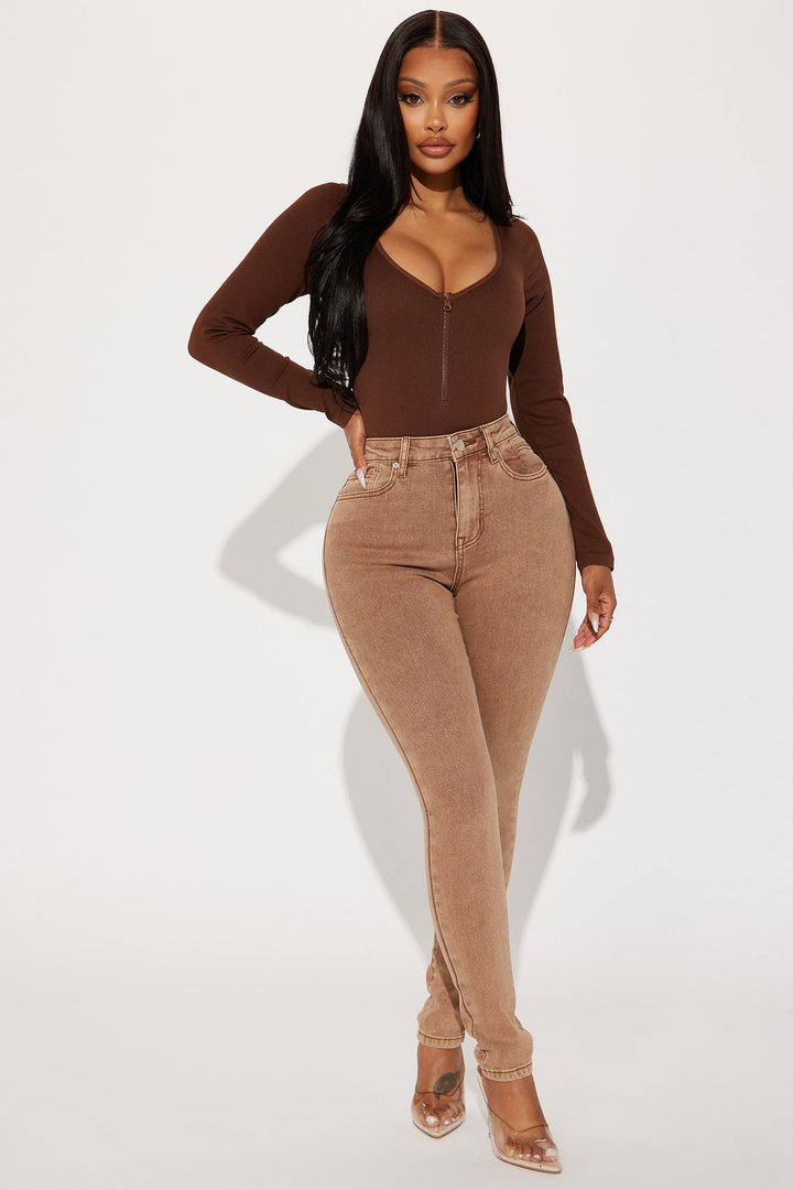 Celine Seamless Bodysuit - Brown